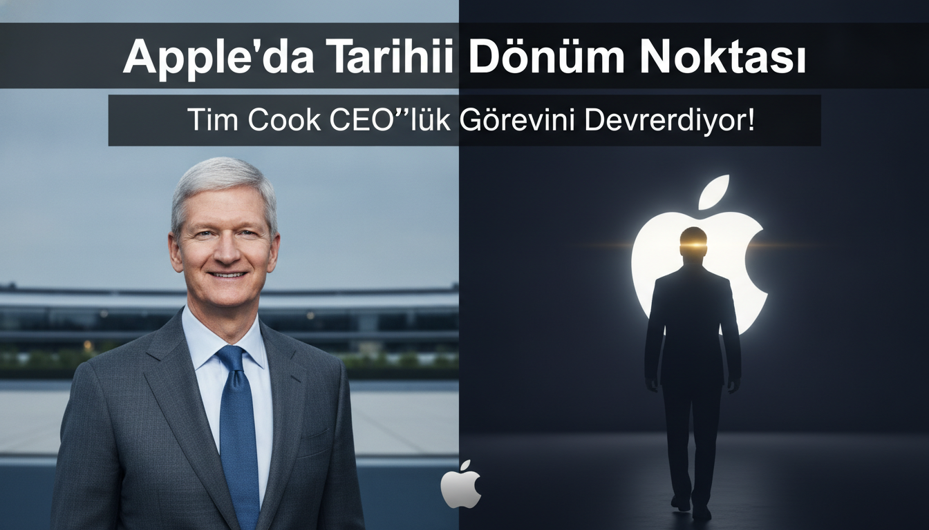 Apple’da Tarihi Dönüm Noktası: Tim Cook CEO’luk Görevini Devrediyor!