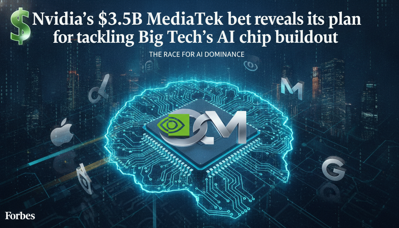 Nvidia’s $3.5B MediaTek bet reveals its plan for tackling Big Tech’s AI chip buildout
