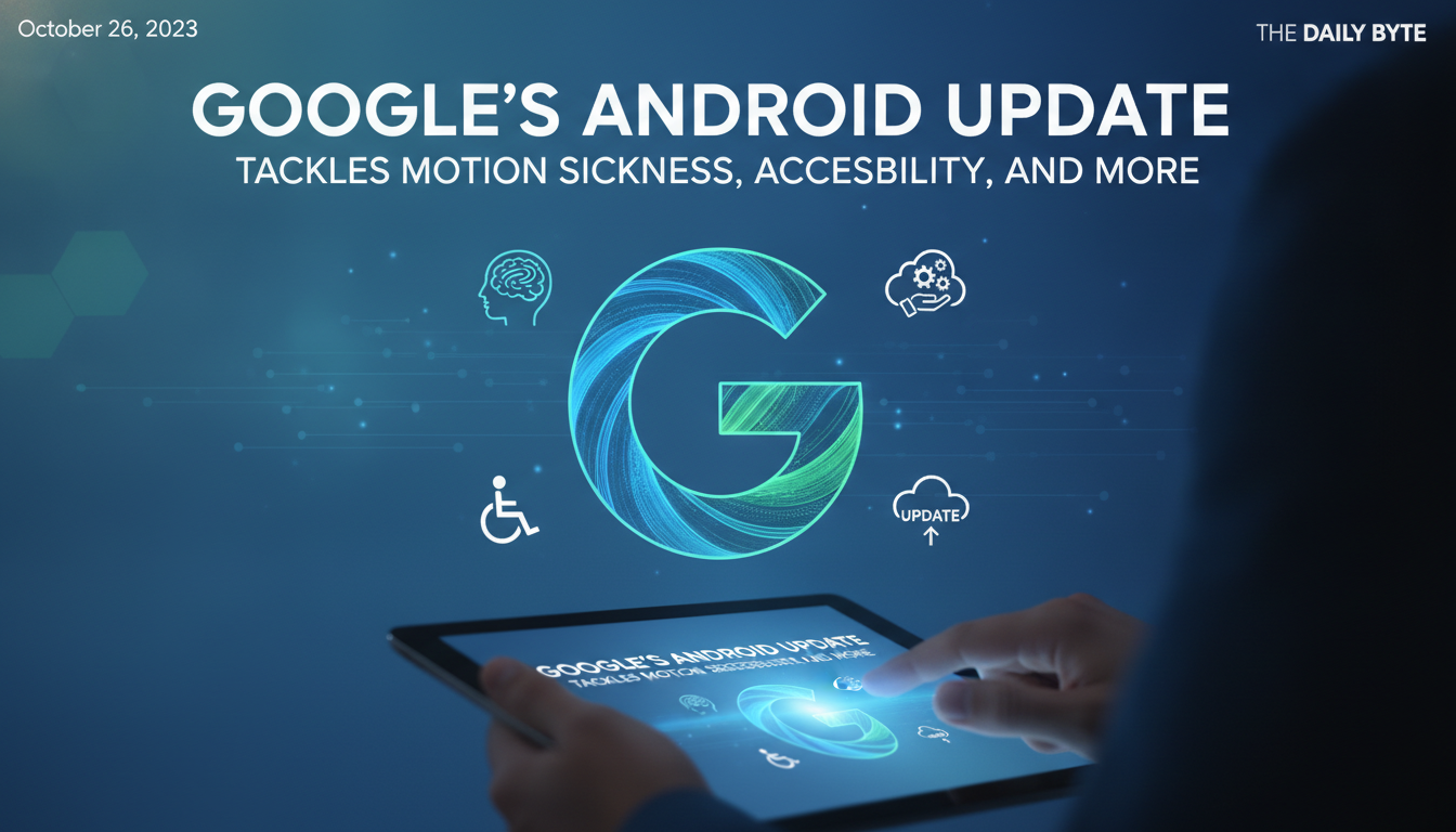 Google’s Android update tackles motion sickness, accessibility, and more