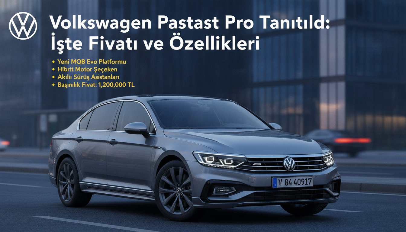 Volkswagen Passat Pro Tanıtıldı: İşte Fiyatı ve Özellikleri