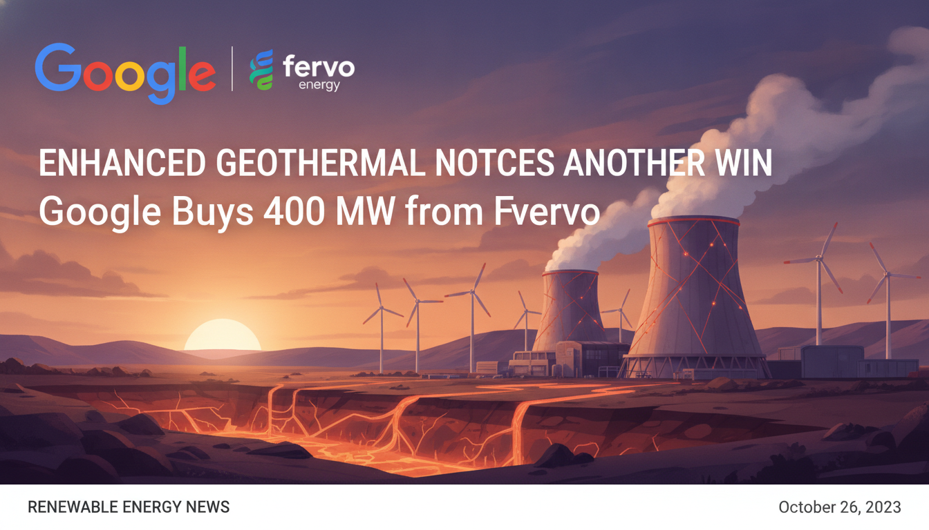 Enhanced geothermal notches another win as Google buys 400 MW from Fervo
