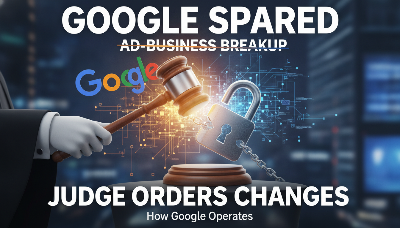 Google spared from ad-business breakup, but judge orders changes to how it operates