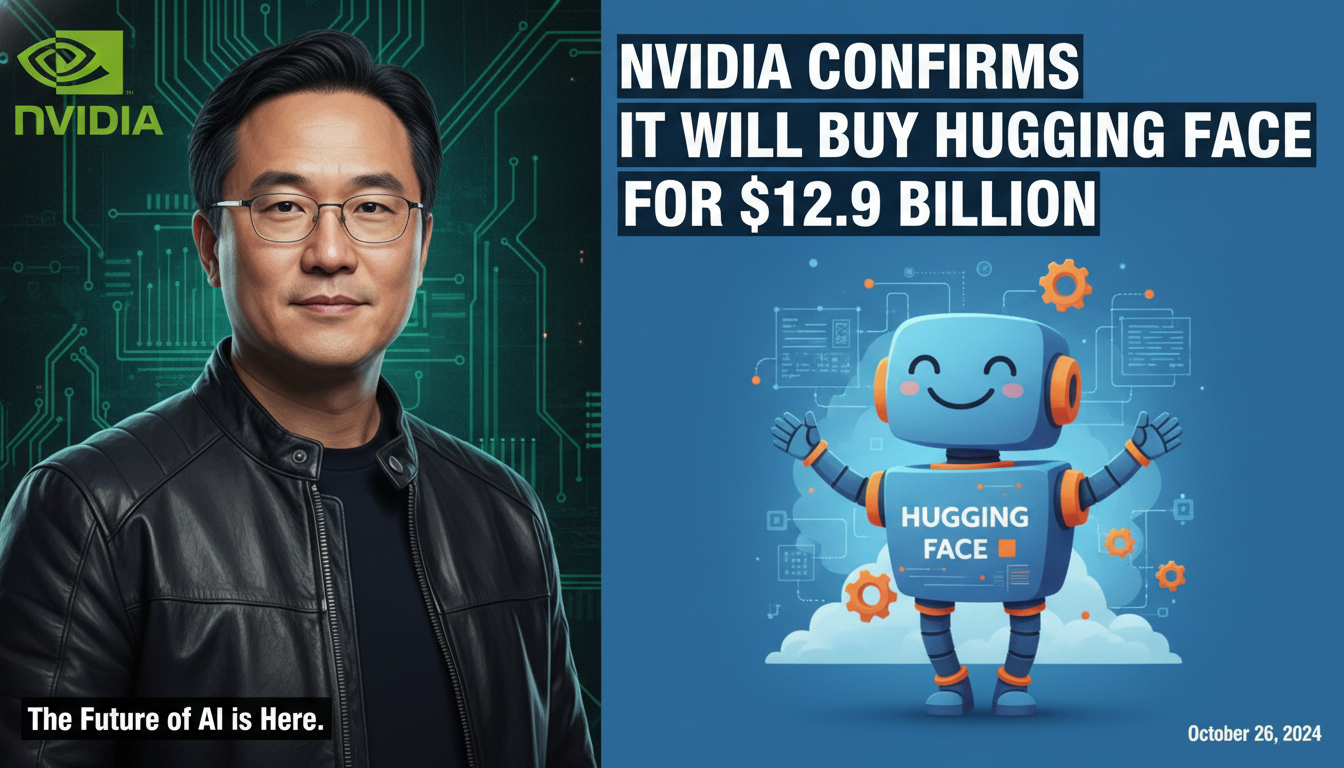 Nvidia confirms it will buy Hugging Face for $12.9 billion
