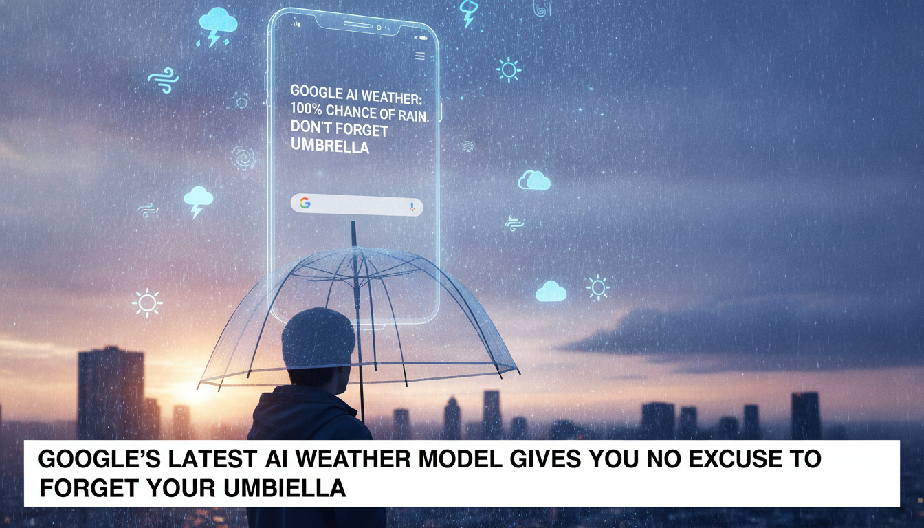 Google’s latest AI weather model gives you no excuse to forget your umbrella