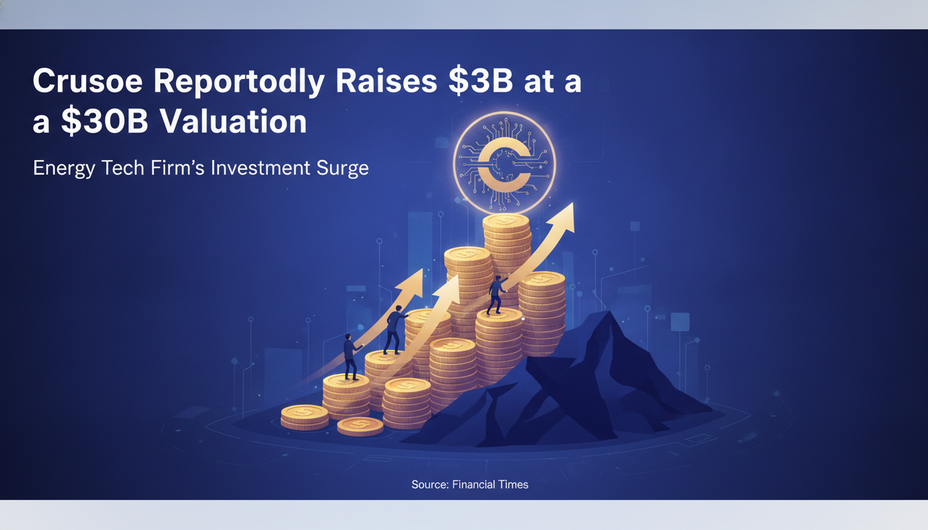 Crusoe reportedly raises $3B at a  $30B valuation