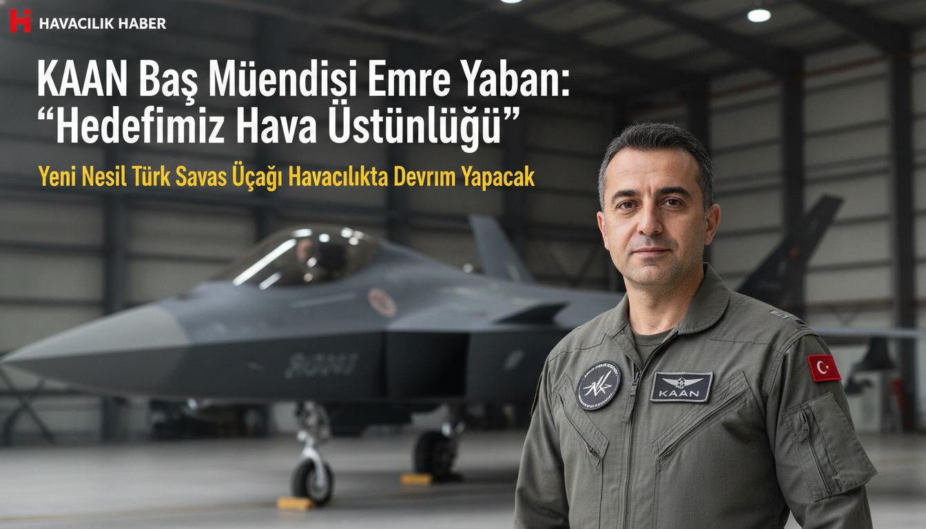 KAAN Baş Mühendisi Emre Yaban: “Hedefimiz Hava Üstünlüğü”