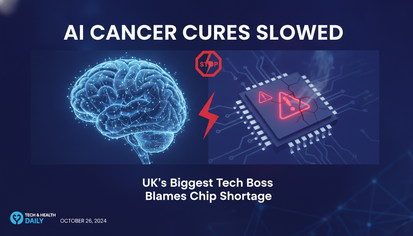 AI cancer cures slowed by chip shortage, says UK's biggest tech boss