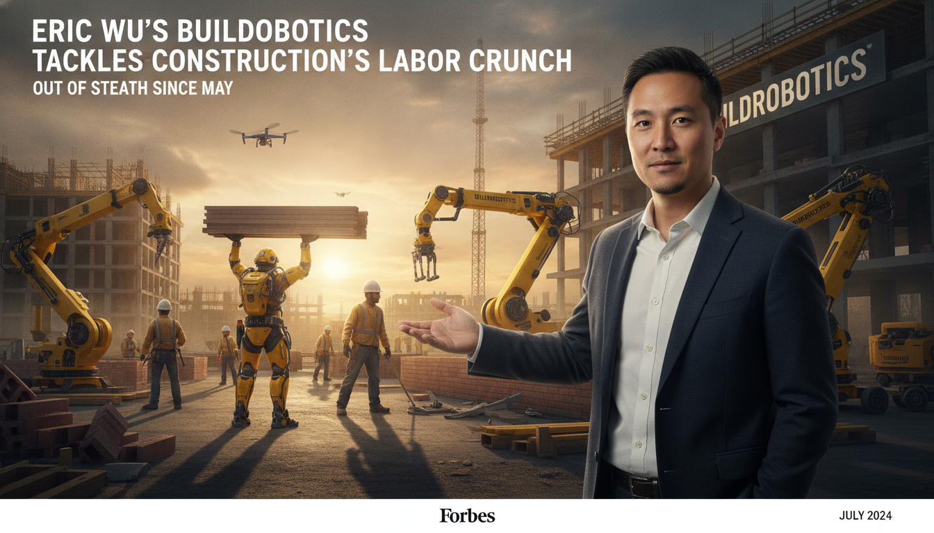 Eric Wu’s newest company, out of stealth since May, is going after construction’s labor crunch