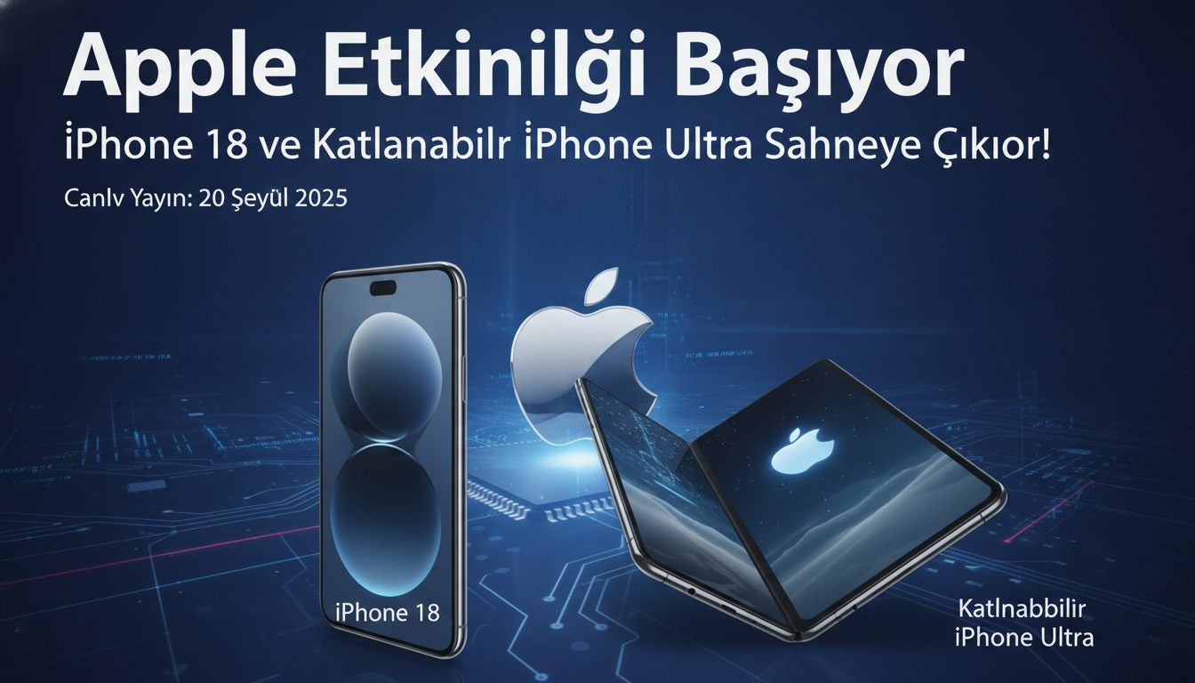 Apple Etkinliği Başlıyor: iPhone 18 ve Katlanabilir iPhone Ultra Sahneye Çıkıyor!