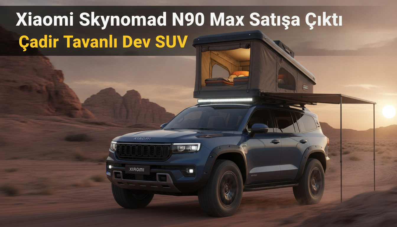 Xiaomi Skynomad N90 Max Satışa Çıktı: Çadır Tavanlı Dev SUV