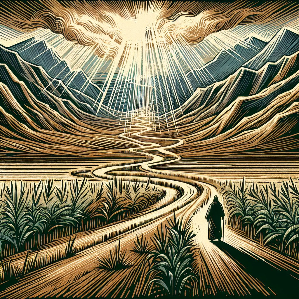 There's A Voice That Cries Out In The Silence Mark 1:3 Artwork | Bible Art