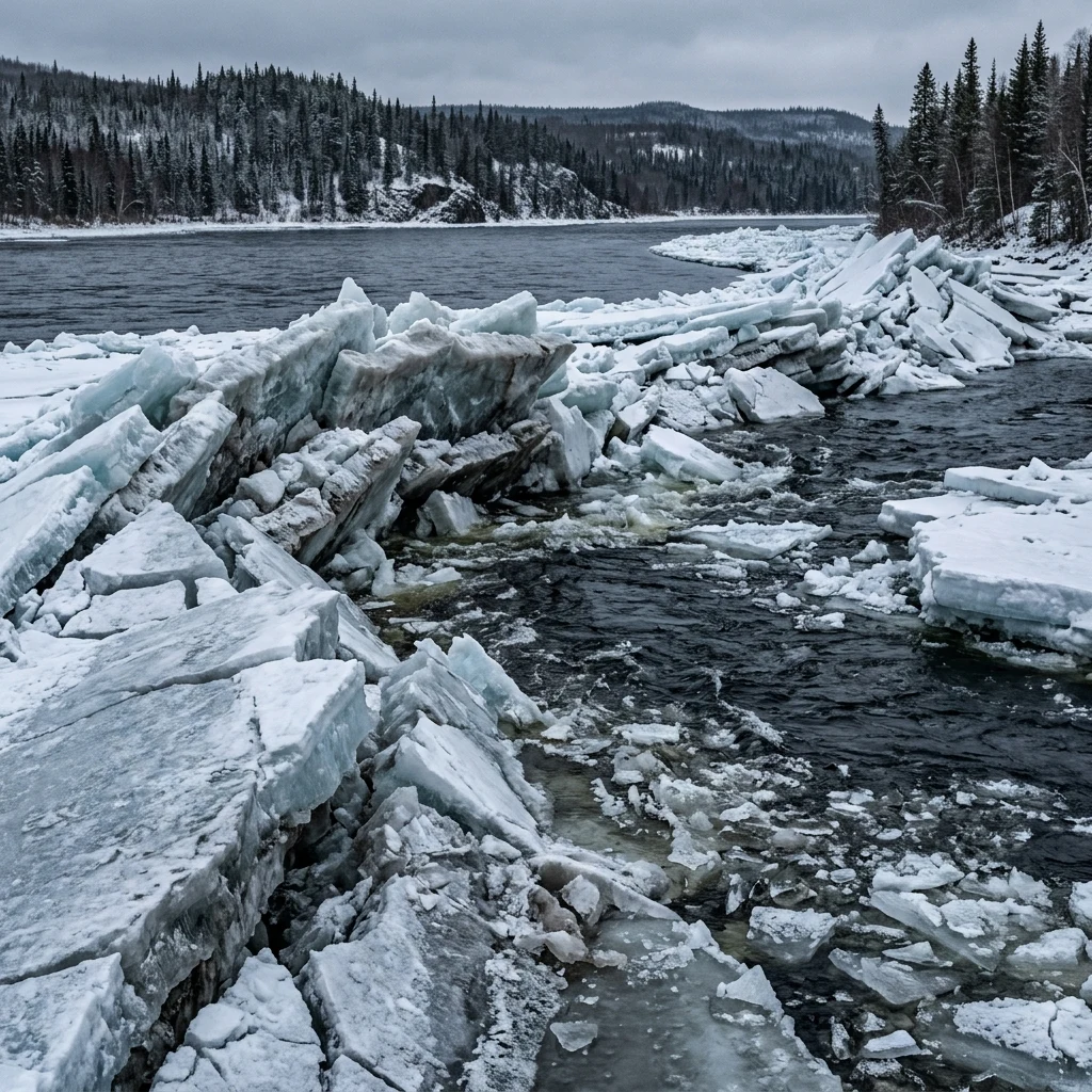 River ice breakup