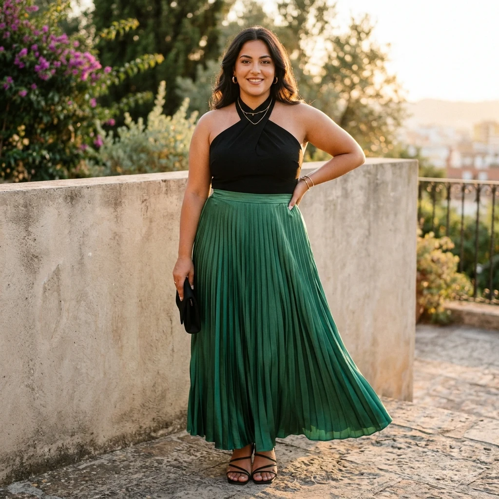 Elegant person during a golden hour