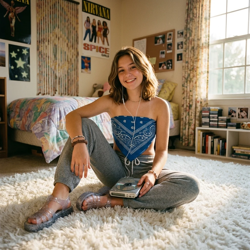 Relaxing in a sunlit bedroom