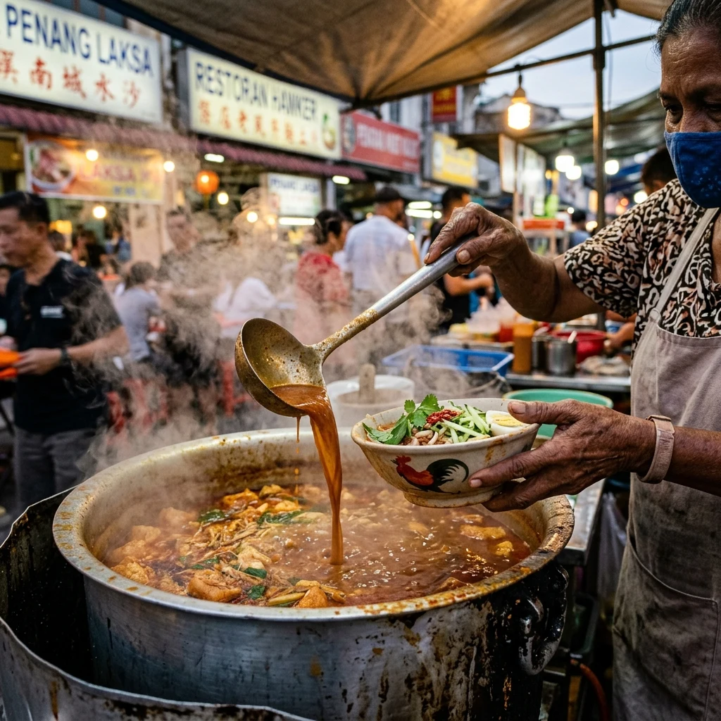 A hawker stall in Penang