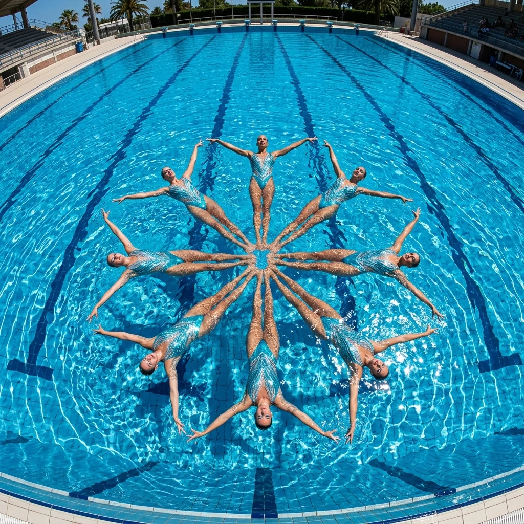 Synchronized swimmers in a star formation