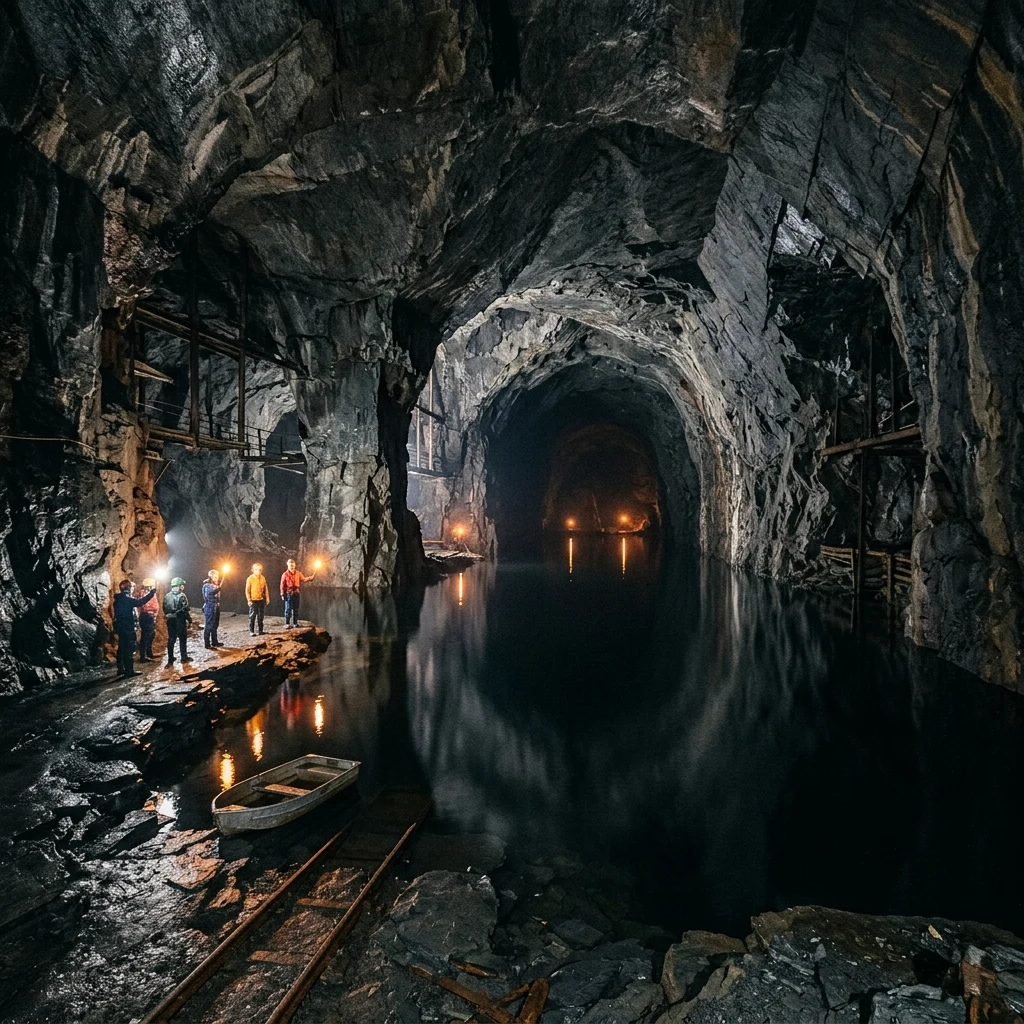The interior of a vast