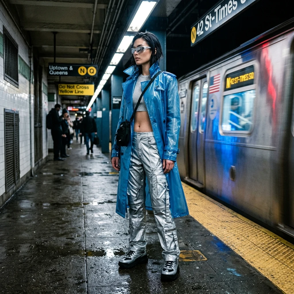 A Y2K futurist look