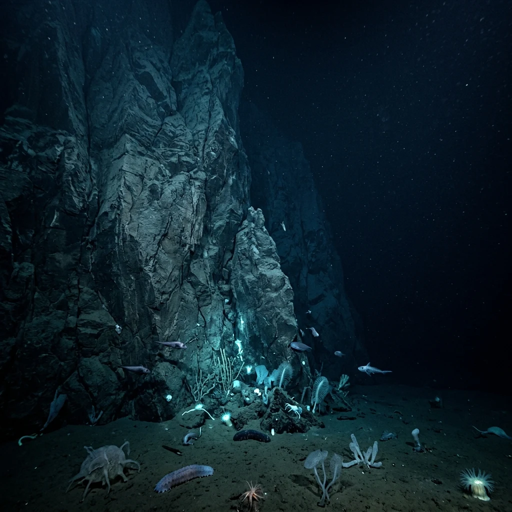 A 3D bathymetric render of the massive