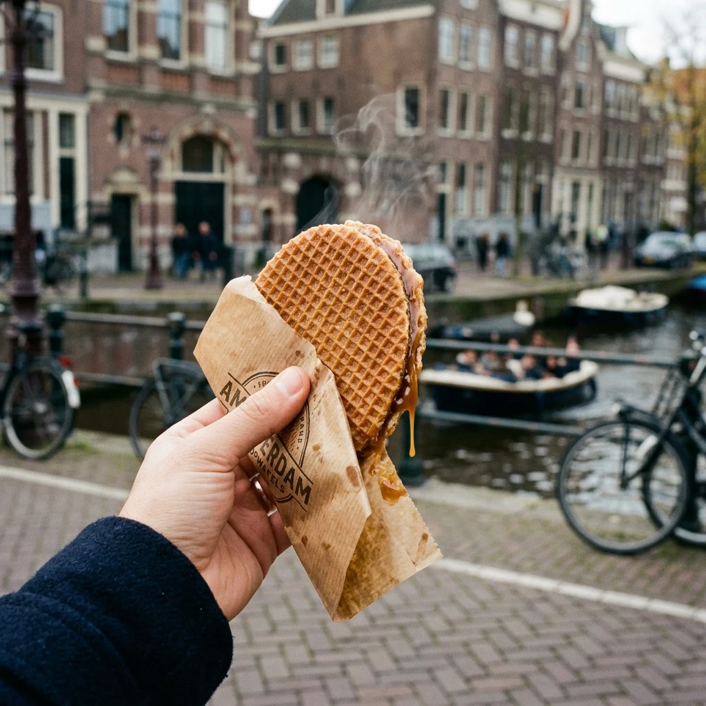 Streetfood: Stroopwafels in Amsterdam