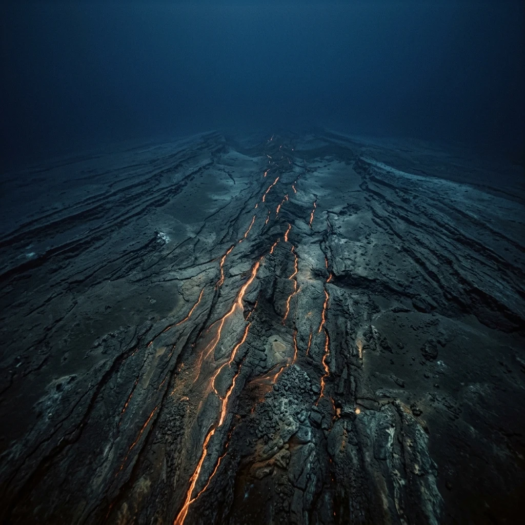 A bathymetric topography view of the smooth