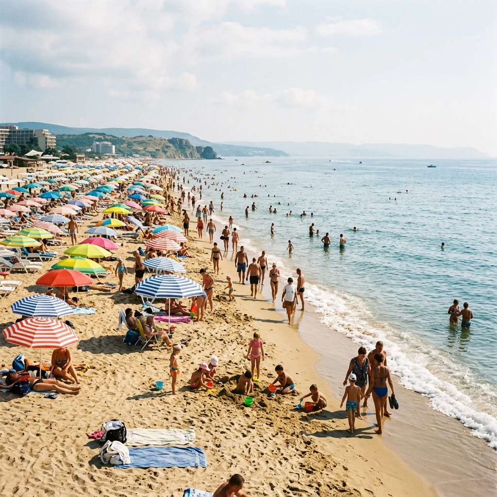 A sunny afternoon on Arcadia Beach in Odesa