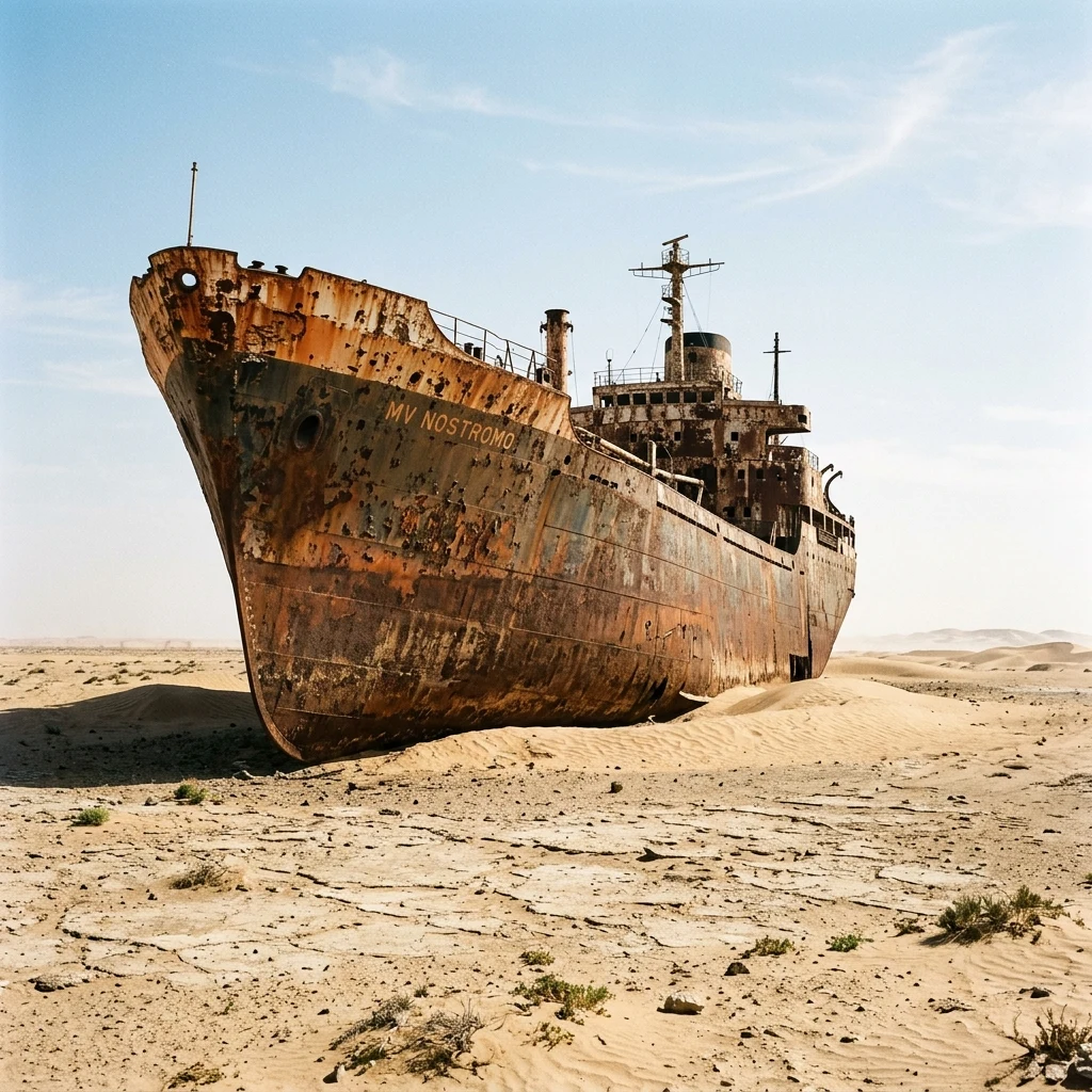 A desert wasteland landscape featuring the towering