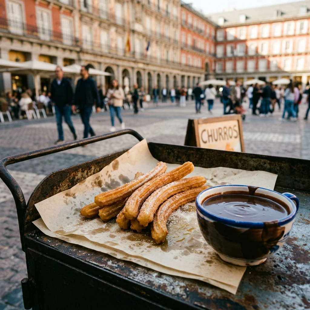 Streetfood: Churros con Chocolate in Madrid