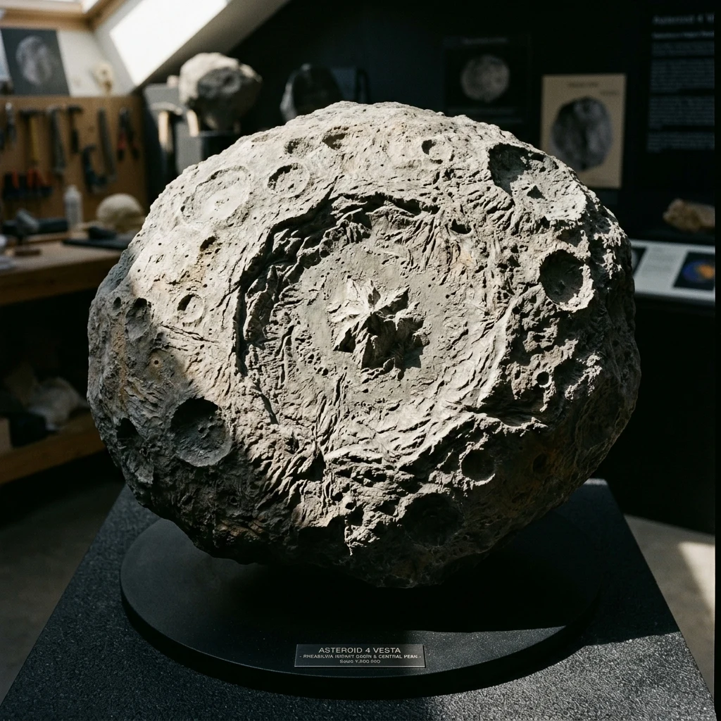 A 3D topographic model of Vesta
