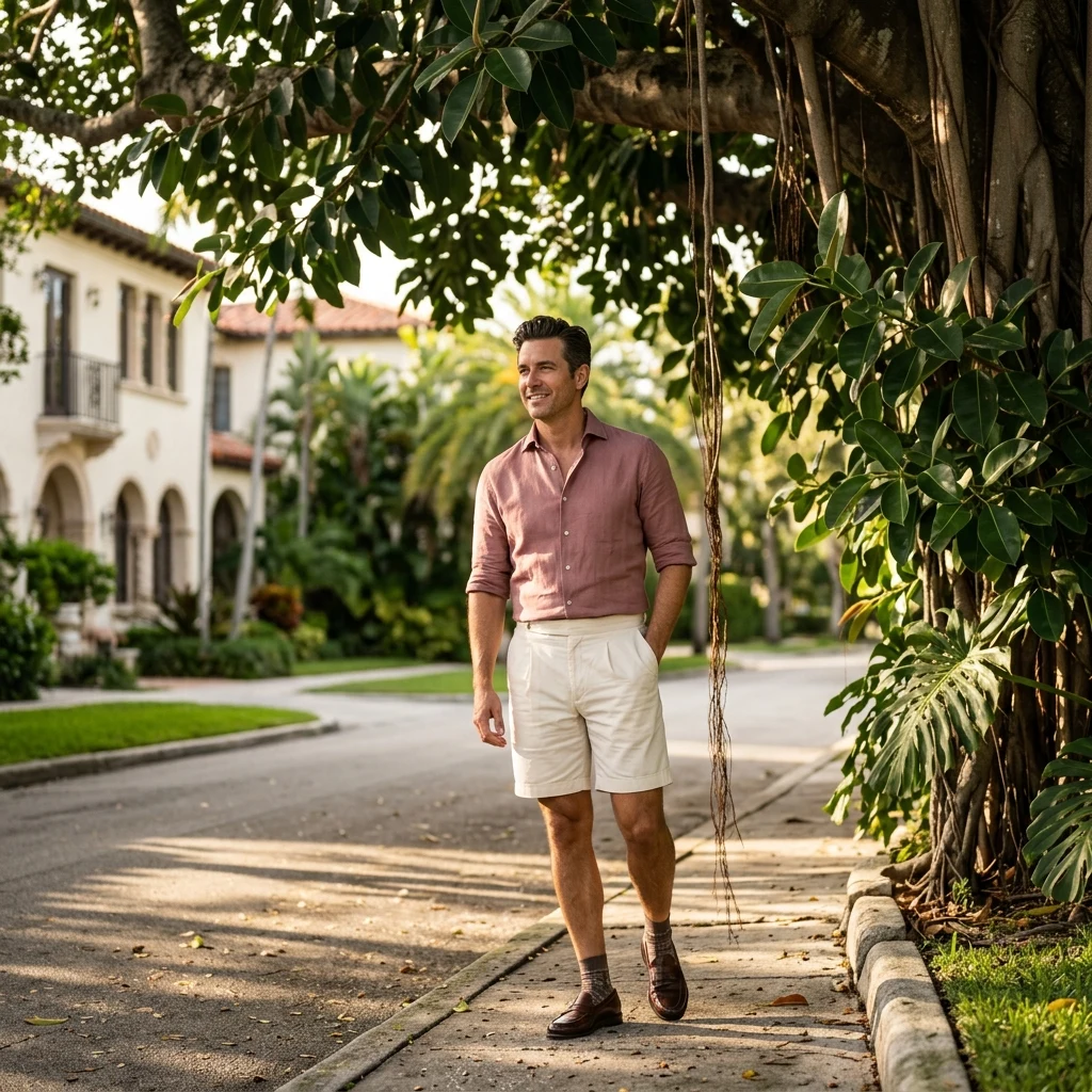 Person standing under a large banyan tree