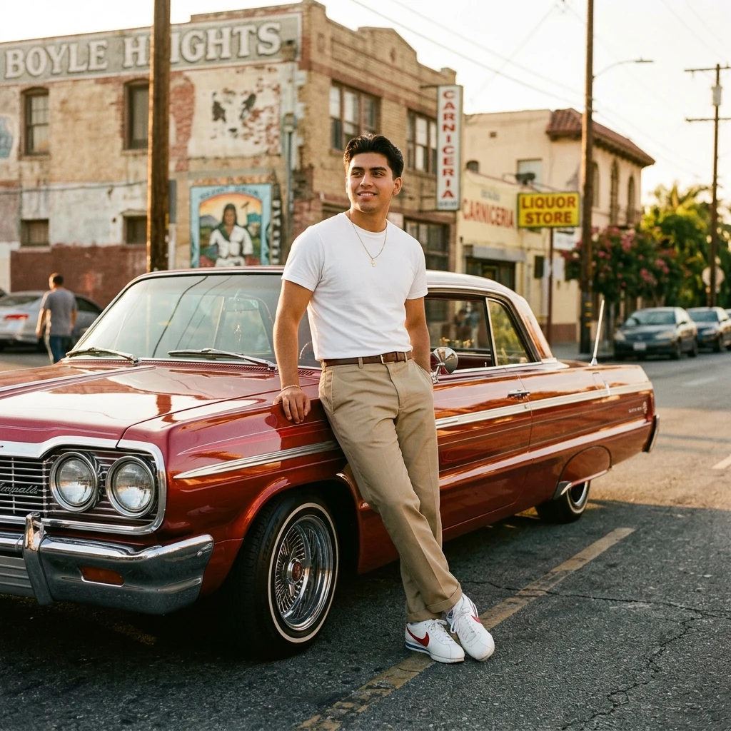 A man in a pressed white tee