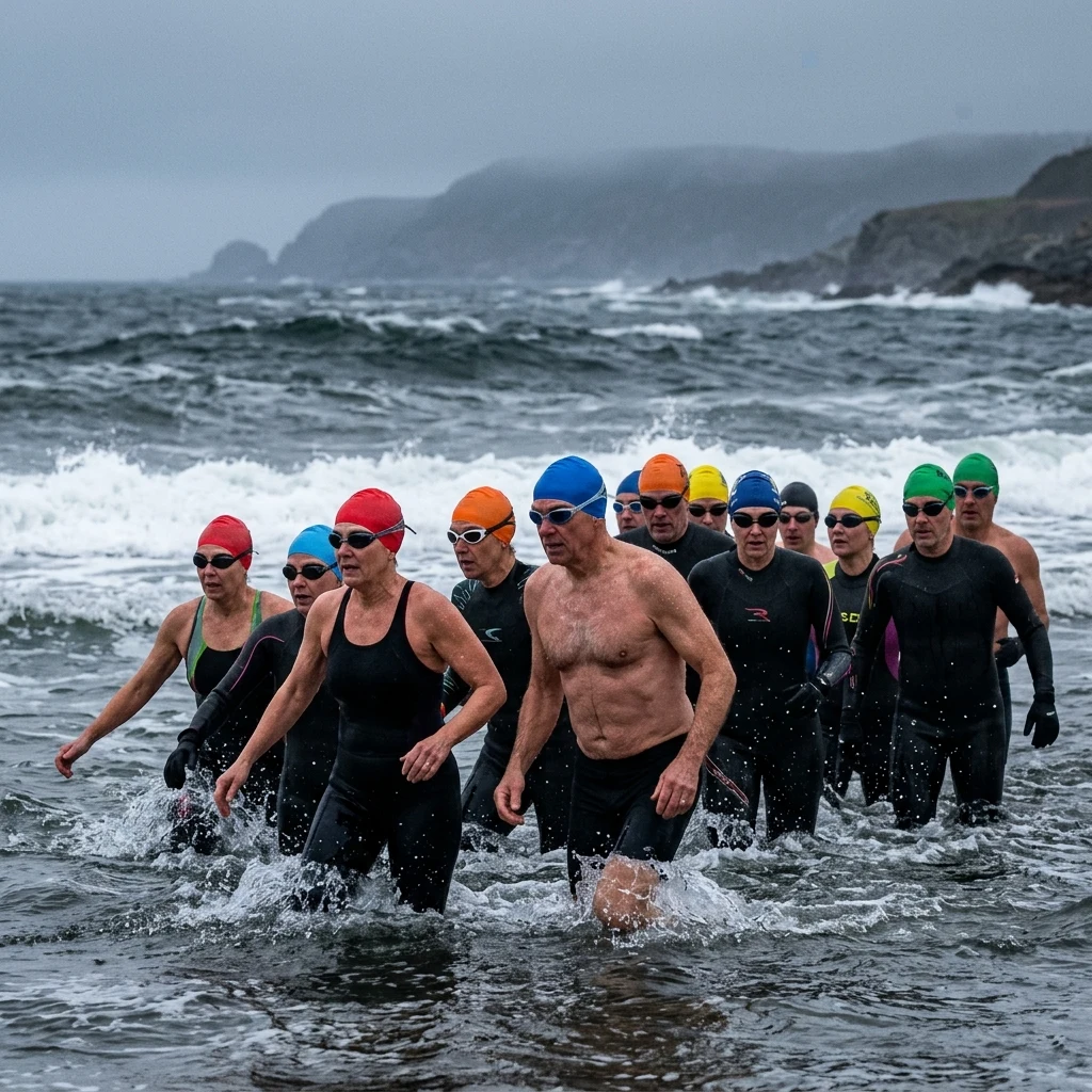A masters open-water start