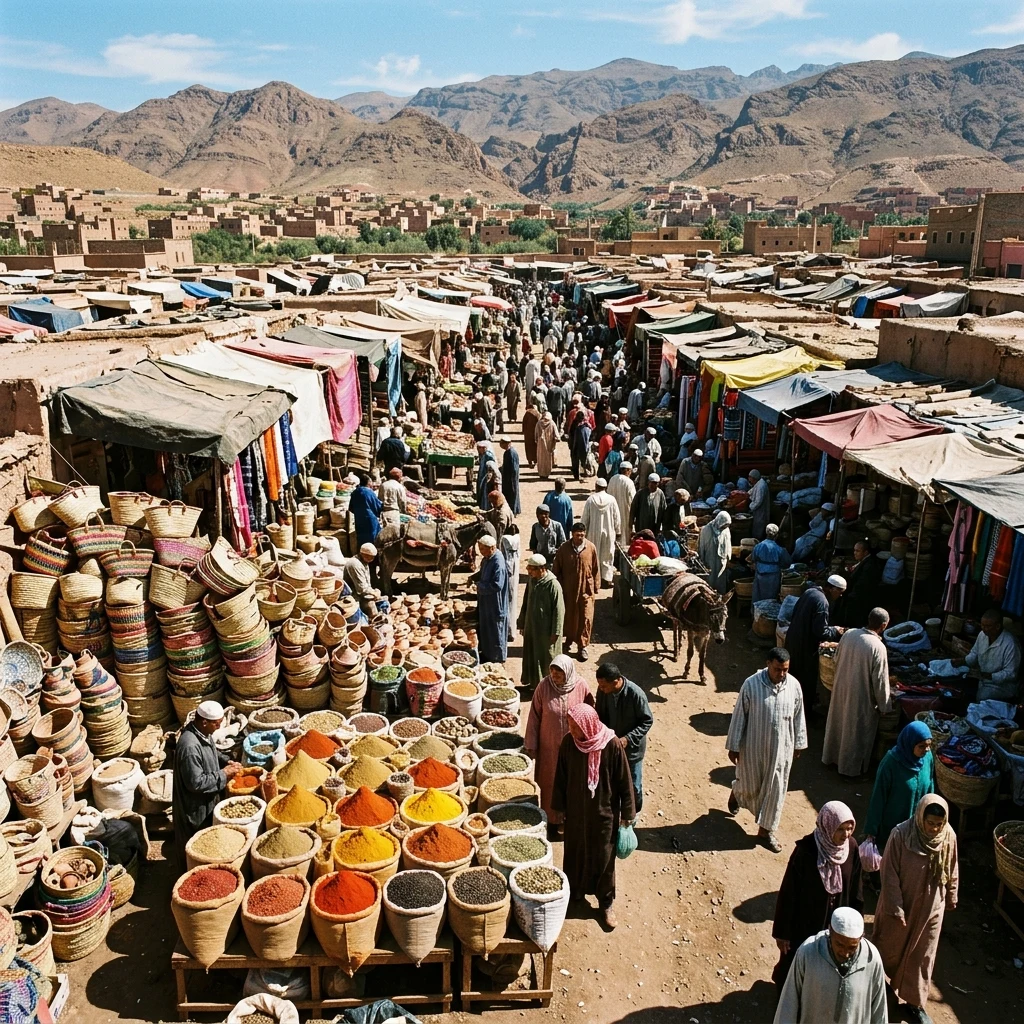 An open-air market in Addis Ababa (Mercato)