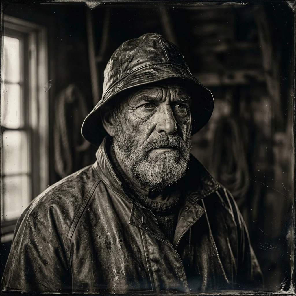 Portrait of a lighthouse keeper