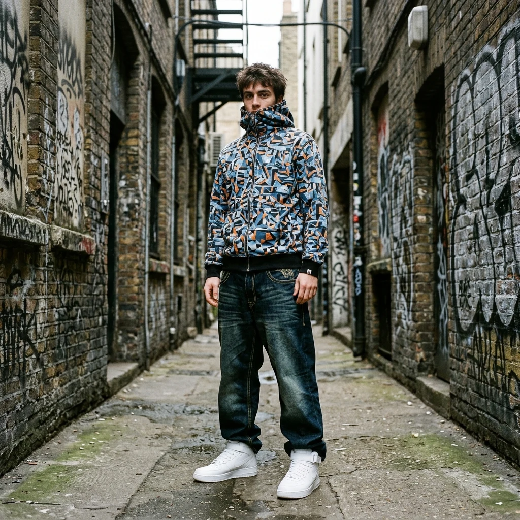 An early 2000s streetwear look
