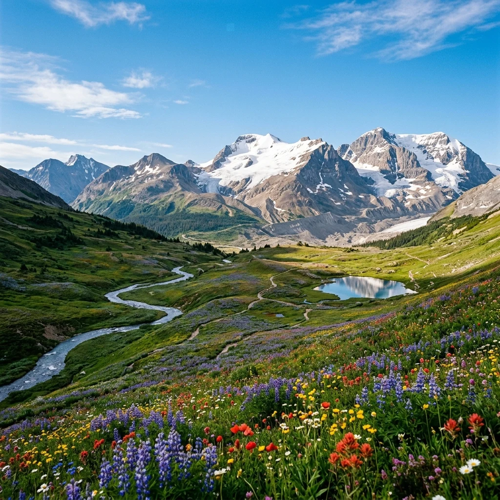 Epic panoramic landscape of Oakhaven Ridge