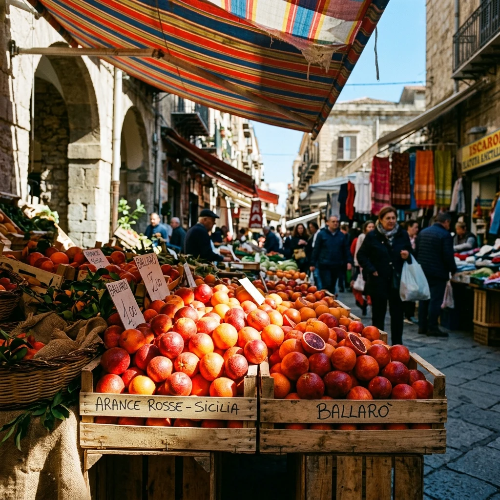 A fruit market in Palermo