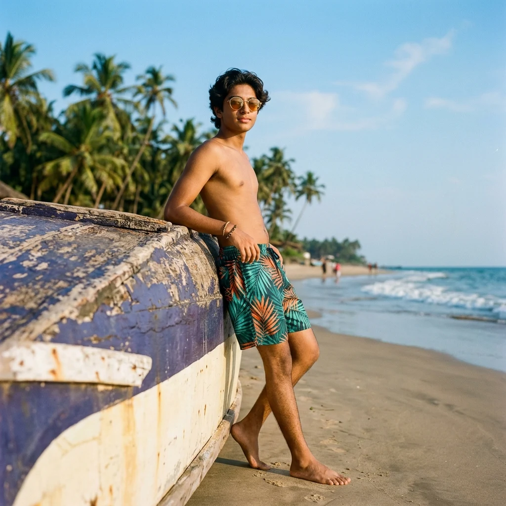 Summer day at a tropical beach