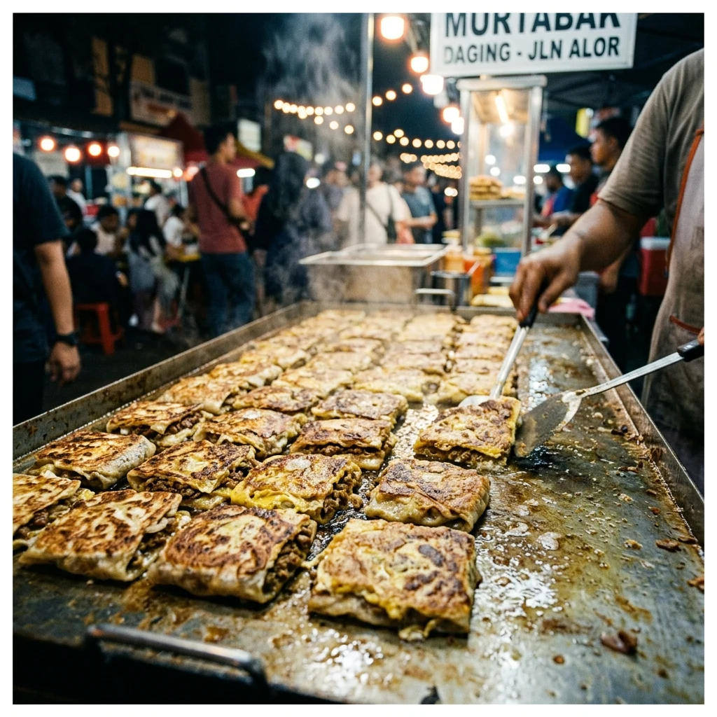Streetfood: Murtabak in Kuala Lumpur