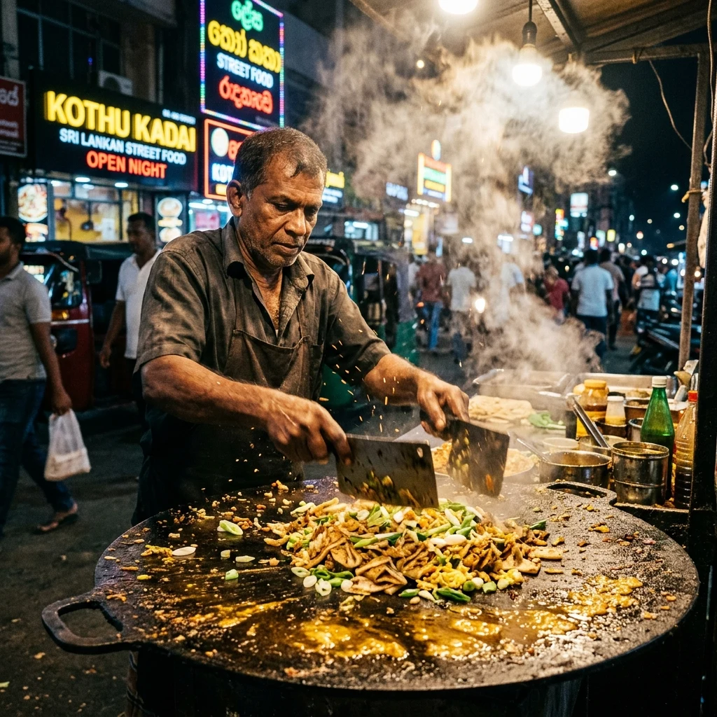 Streetfood: Kothu Roti in Colombo