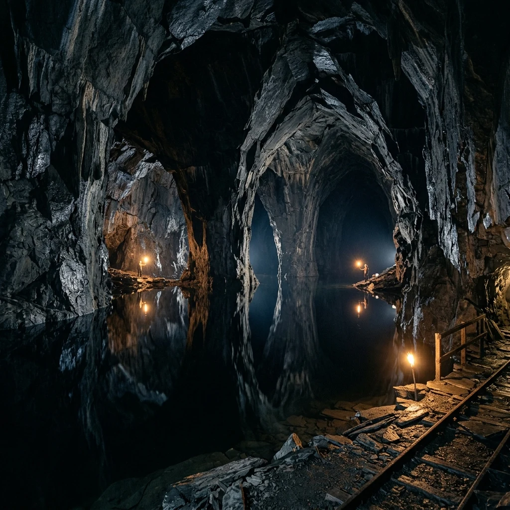 The interior of a vast