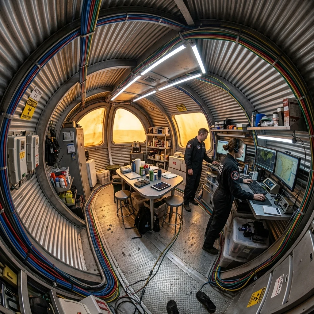 A Mars analog habitat interior