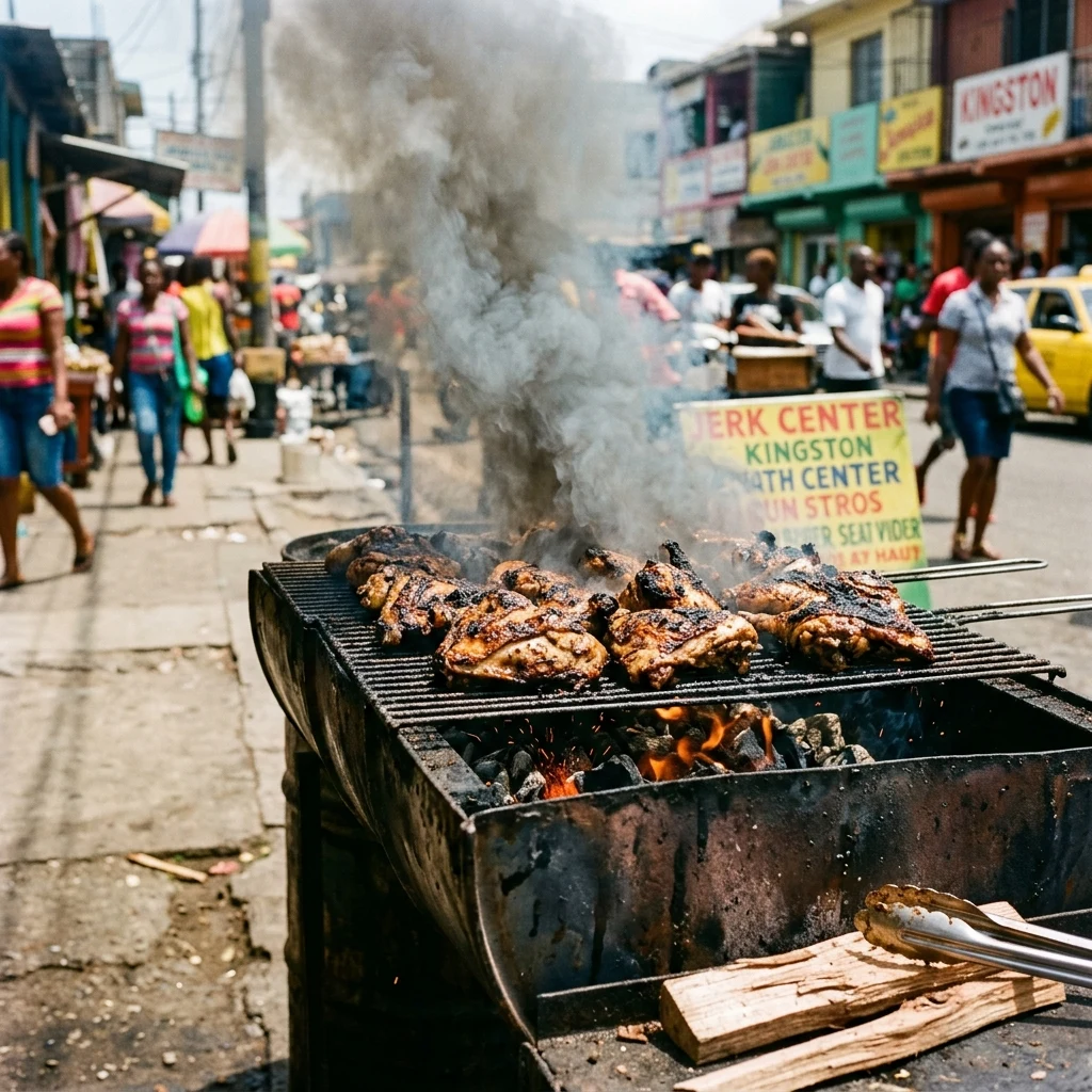 Streetfood: Jerk Chicken in Kingston