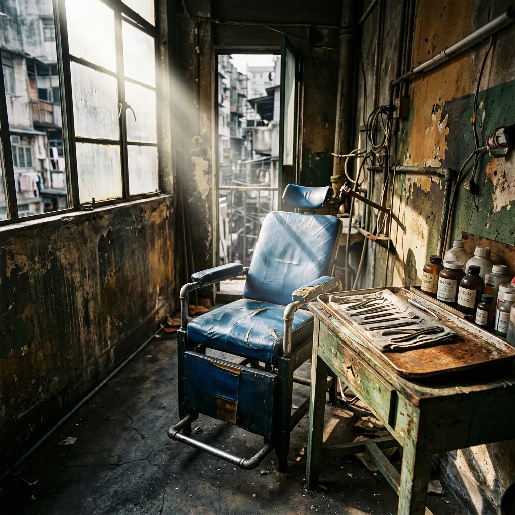 Sunlight streaming into a dusty room