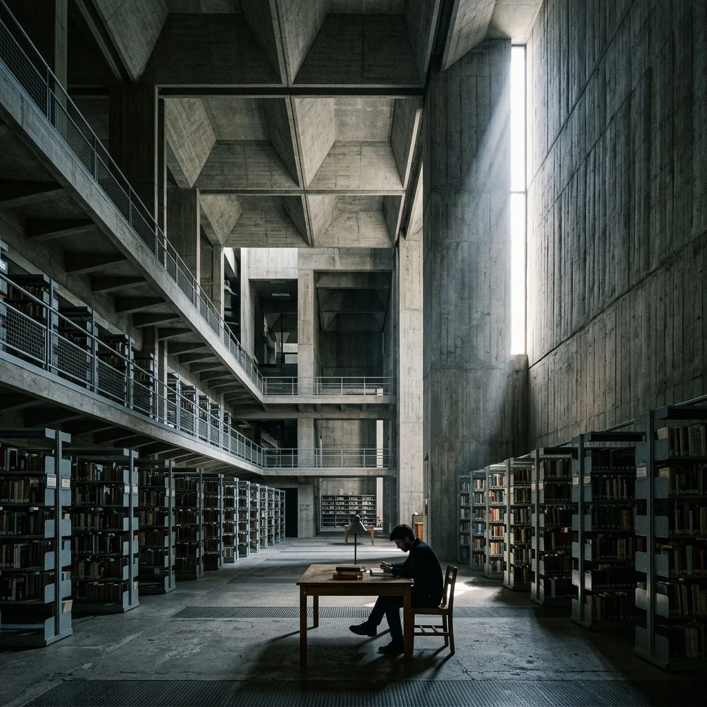 Brutalist library