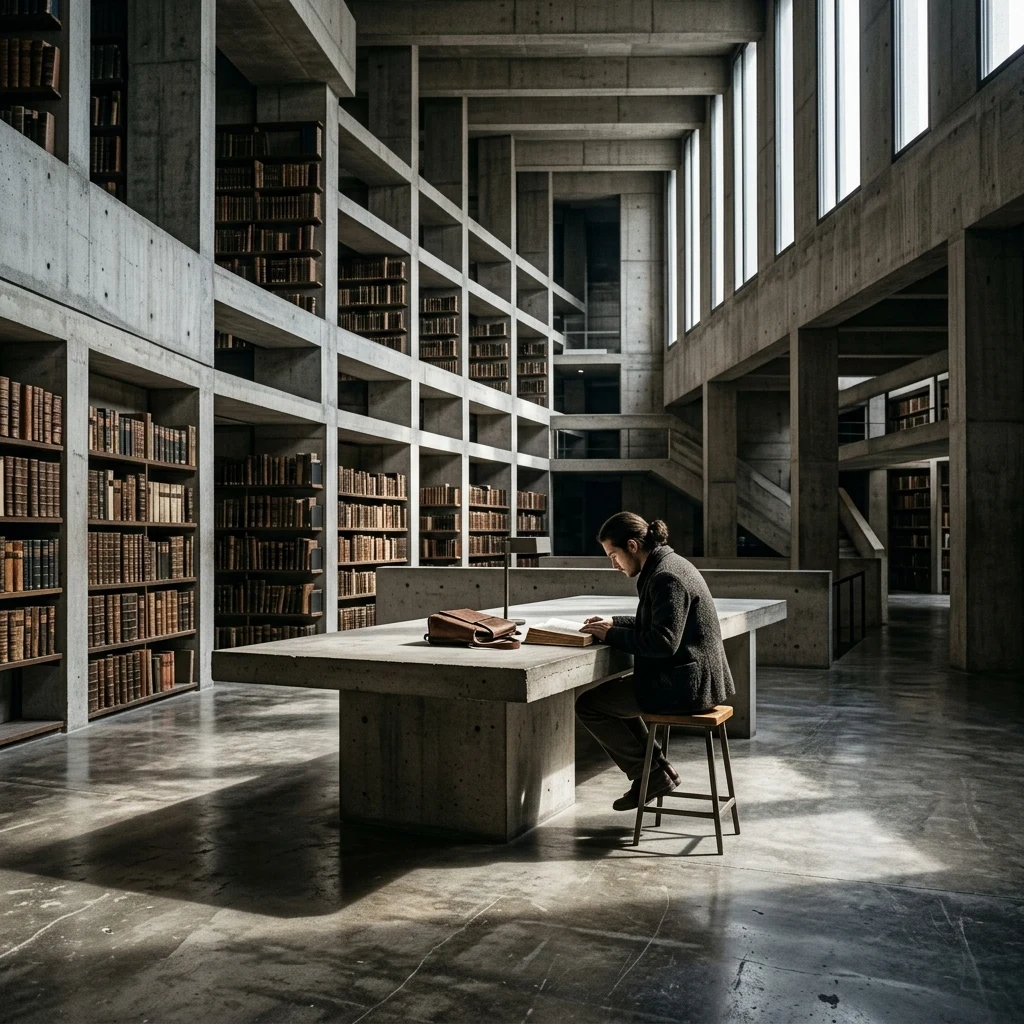 Brutalist library