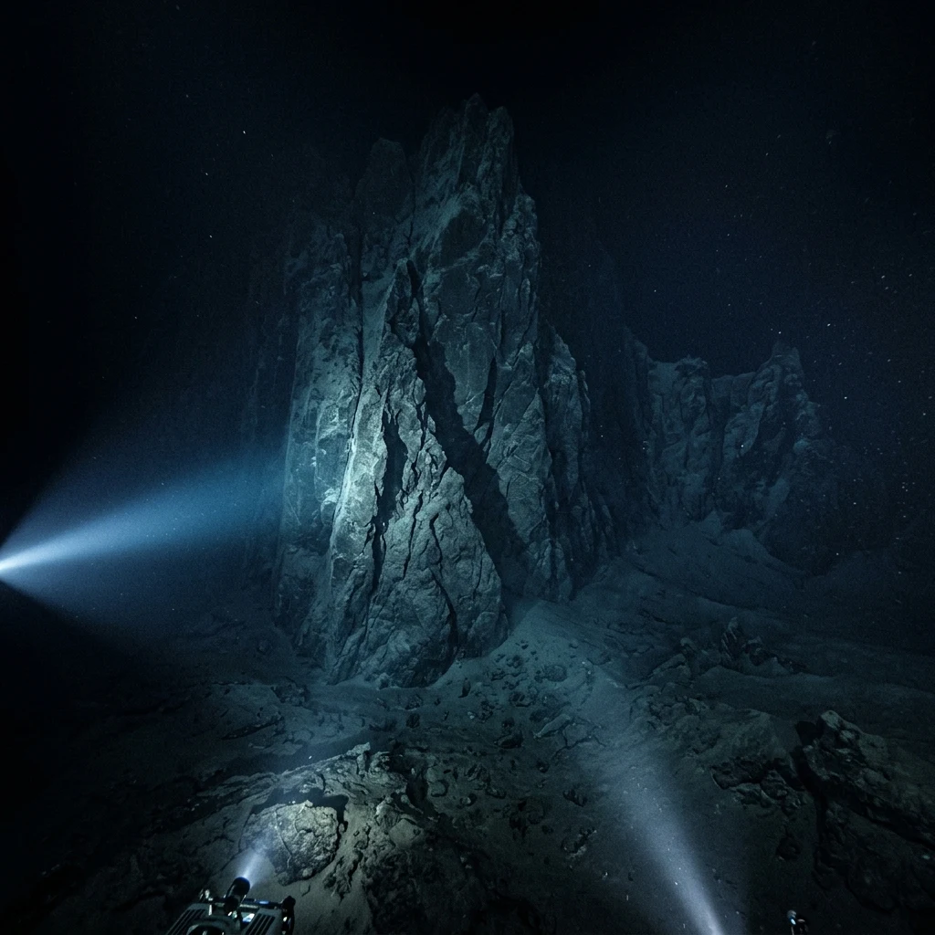 A 3D bathymetric render of the massive