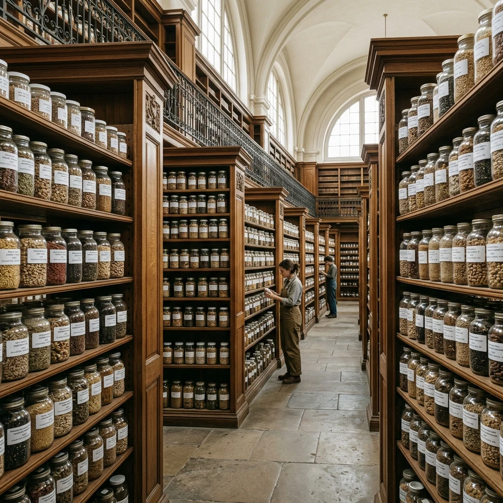 A public library converted to a seed vault