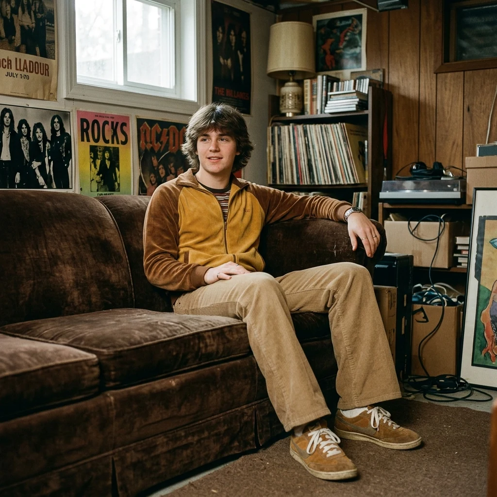 Relaxed style in a vintage room