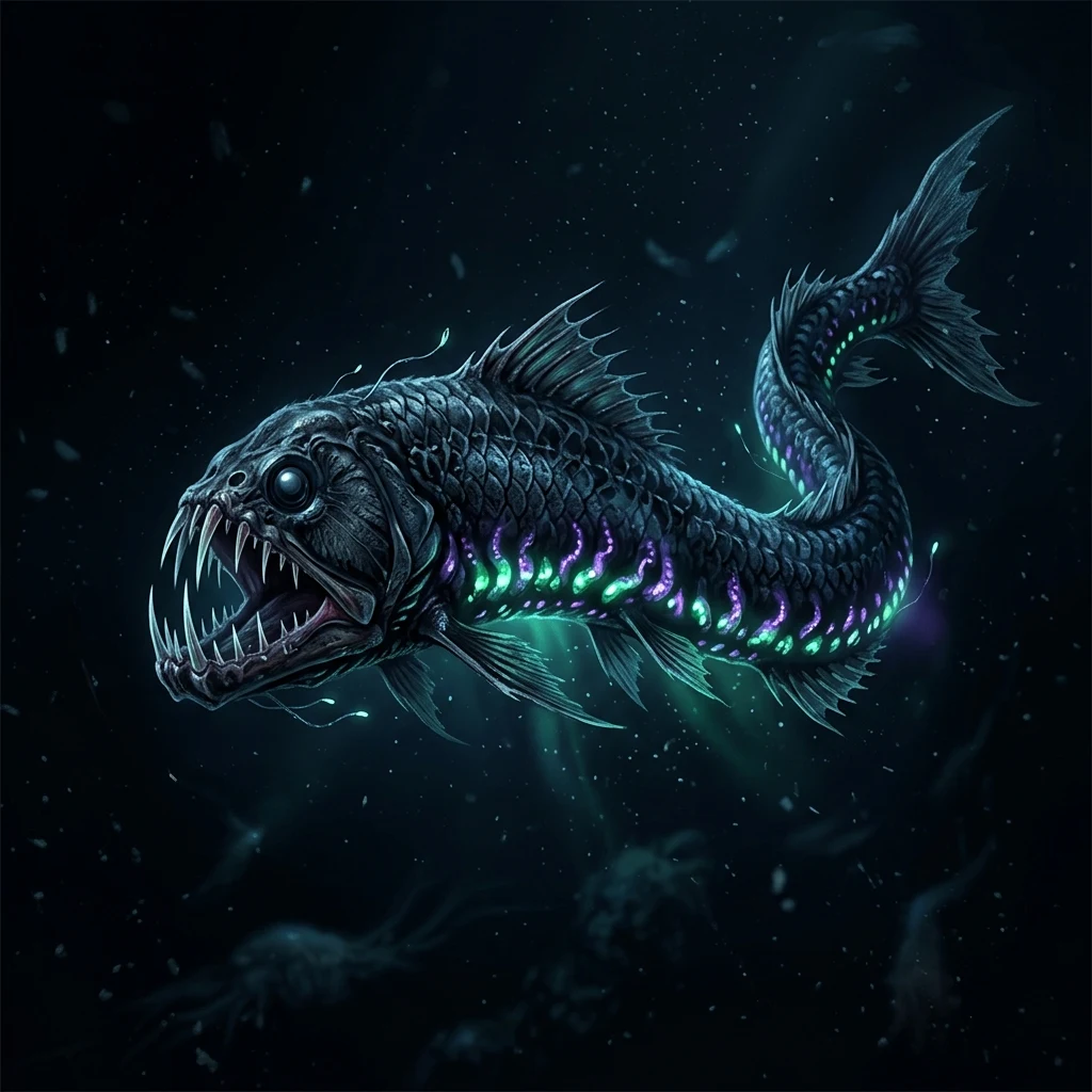 Deep sea bioluminescence